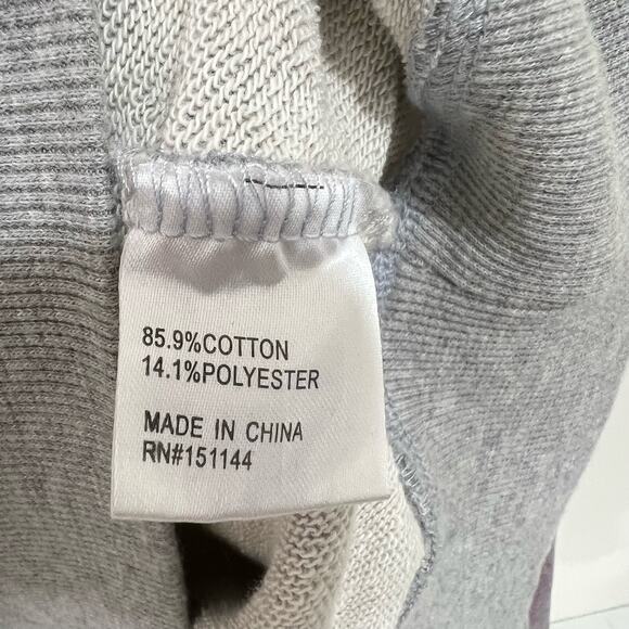 Lea & Viola Asymmetric Grey Tie-Dyed Hoodie Sweatshirt Size Small New - Picture 5 of 9